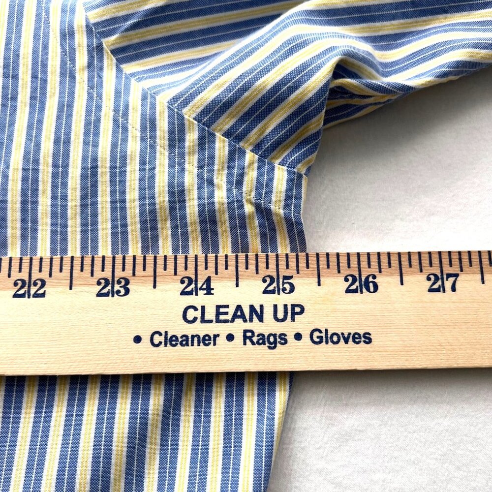 Ralph Lauren Flesh Pony Mens Shirt 16 Striped Button Yarmouth 33 Long Sleeve XL - Picture 9 of 9